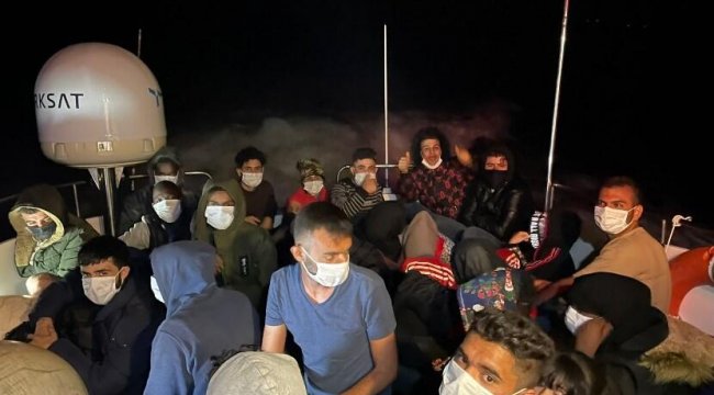 Bodrum açıklarında 30 düzensiz göçmen kurtarıldı