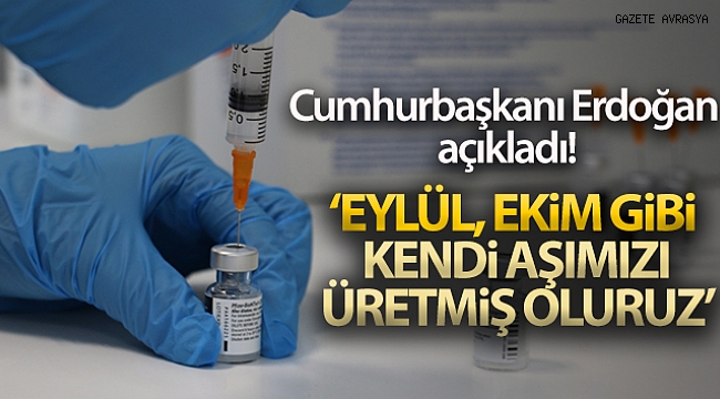 Cumhurbaşkanı Erdoğan yerli aşı hakkında açıklamada bulundu.