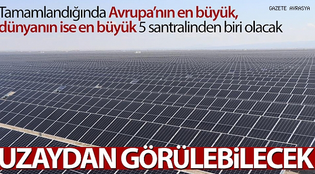 Dev güneş santralinin SCADA binasının temeli bakanların katılımıyla atıldı.