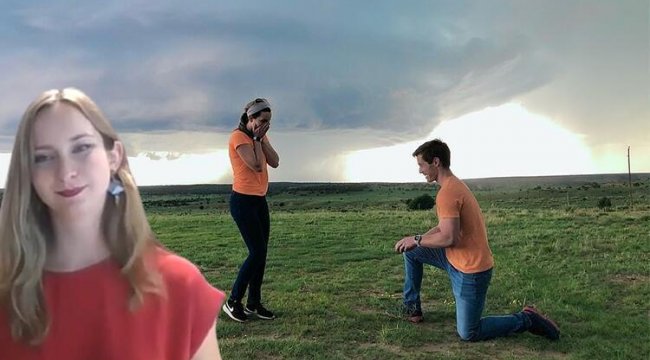 Dünya bu evlilik teklifini konuşuyor: Hortumun kıyısında &#039;evet&#039; dedi