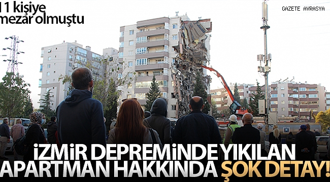 İzmir depreminde yan yatan binada kolon kesilmemiş.