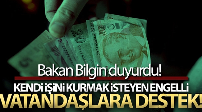 Kendi işini kurmak isteyen engelli vatandaşlara destek!.