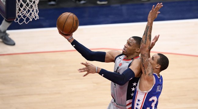NBA'de Gecenin Sonuçları: Westbrook tarihe geçti! Wizards, 76ers'ı yenerek seride 3-1 öne geçti...
