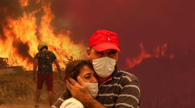 Son dakika... Manavgat&#039;tan alevler yükseliyor! Bir noktada daha yangın çıktı