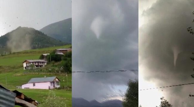 Artvin'de hortum felaketi anbean kamerada! "Ben hayatımda ilk kez böyle bir şeye denk geliyorum"
