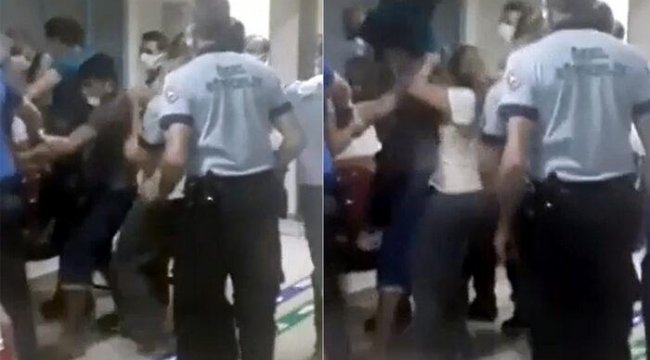 ‘Çocuğun kolunu acıttı’ diyerek hemşireleri darbettiler