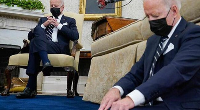 Dünyanın konuştuğu görüntüler! Joe Biden, İsrail Başbakanı Bennett ile görüşmesinde uyuyakaldı