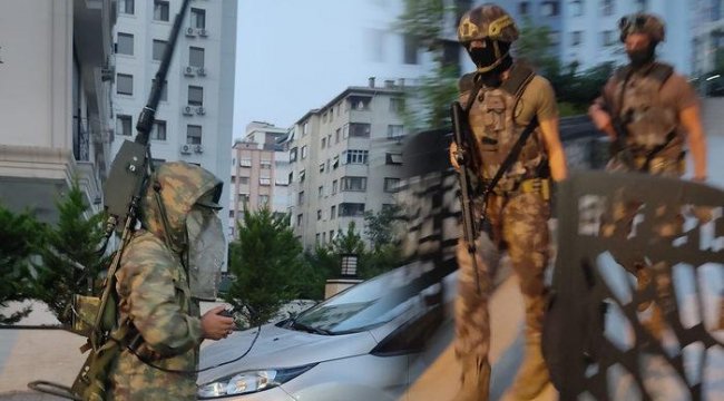 İstanbul&#039;da şafak vakti operasyonu! Helikopter ve JAMMER&#039;lar devreye girdi