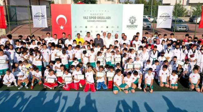 Karatay Yaz Spor Okulları&#039;nın kapanış programı gerçekleştirildi