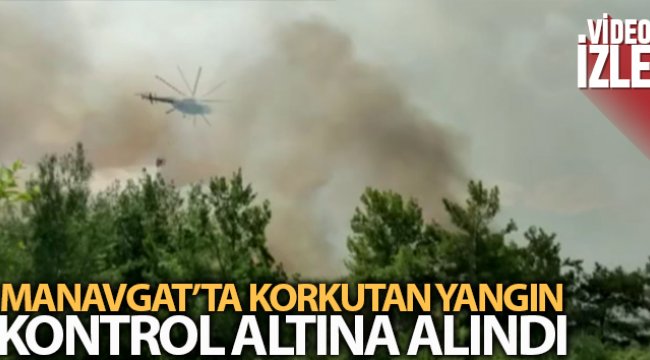 Manavgat’ta çıkan yangın 2 saat sonra kontrol altına alındı