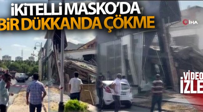 Masko Sanayi Sitesi&#039;nde bir bina çöktü