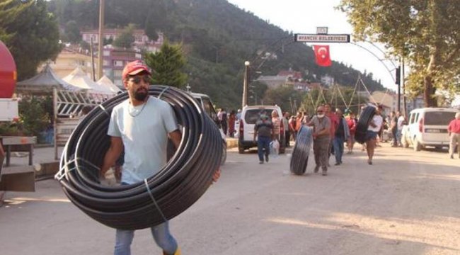 Sinop&#039;un Ayancık ilçesinde felaketin izleri siliniyor! Yeni köprü çalışması başladı