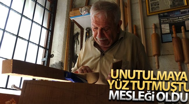Unutulmaya yüz tutmuş ahşap oymacılığı mesleği oldu