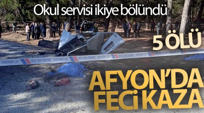 Afyonkarahisar'da feci kaza! 5 ölü