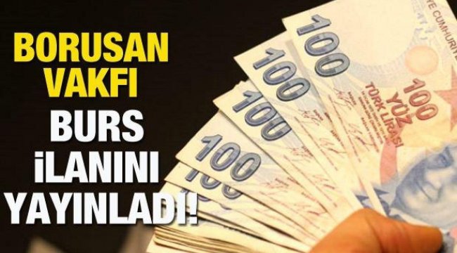 Borusan Vakfı öğrencilere aylık 900 TL burs verecek! 2021 Burs başvuru şartları belli oldu!