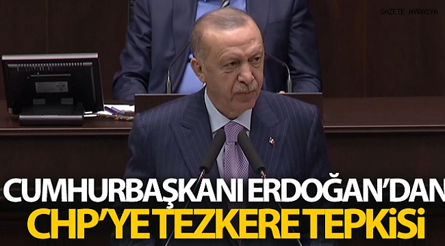 Cumhurbaşkanı Erdoğan'dan CHP'ye tezkere tepkisi.