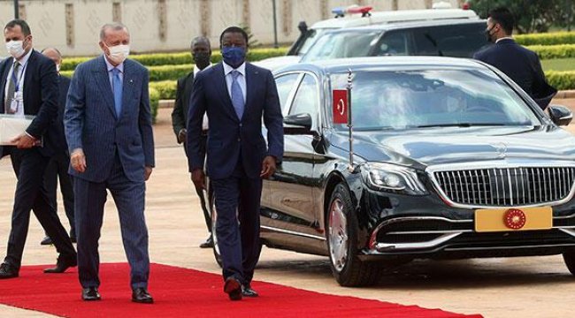 Cumhurbaşkanı Erdoğan Togo'dan ayrıldı