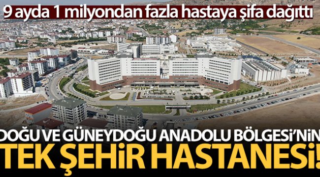 Doğu ve Güneydoğu Anadolu Bölgesi'nin tek şehir hastanesi, 9 ayda 1 milyondan fazla hastaya şifa dağıttı