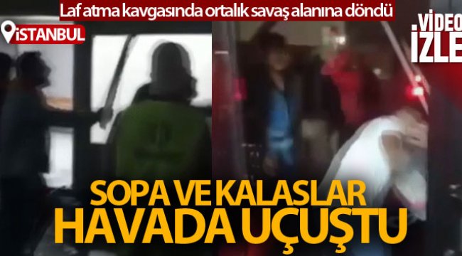 Esenyurt’ta laf atma tartışmasında ortalık savaş alanına döndü