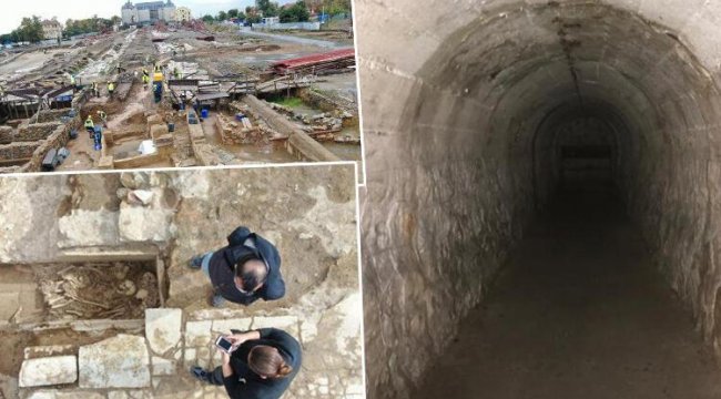 Haydarpaşa&#039;da peronlar kaldırıldı, altından çıkan askeri sığınak ilk kez görüntülendi