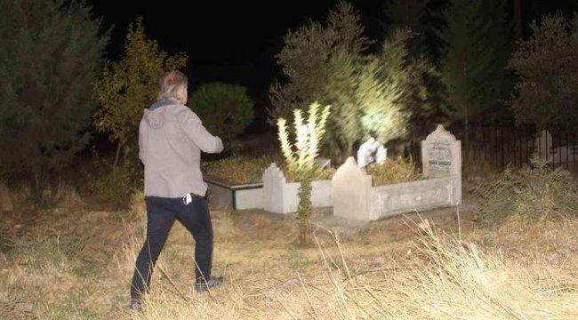 Mezarlıkta gizemli olay! Ekipler harekete geçti
