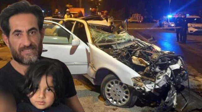 Otomobil köprü ayağına çarptı! Feci kazada sürücü ve 4 yaşındaki oğlu hayatını kaybetti