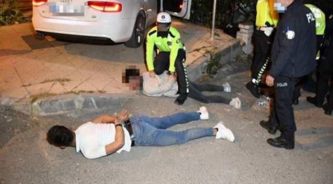 Polisle tartışan sürücü: Haydi yatırdınız kalkmıyorum!