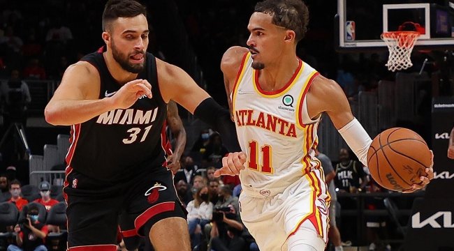 Trae Young 24 sayı 15 asistle geceye damga vurdu