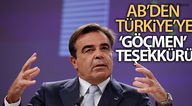 AB Komisyonu Başkan Yardımcısı Schinas'ten Türkiye'ye 'göçmenler' konusunda teşekkür.i
