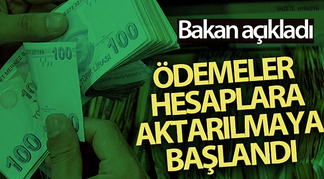 Bakan Pakdemirli: '13 milyon lirayı aşkın destek ödemesi hesaplara aktarılmaya başlandı'.