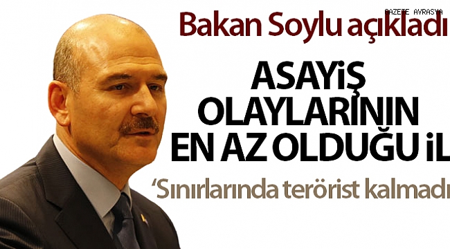 Bakan Soylu: "Adıyaman il sınırlarında hiç terörist kalmadı".