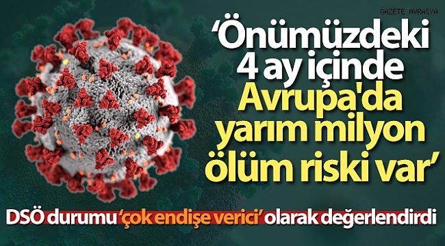 DSÖ: 'Önümüzdeki 4 ay içinde Avrupa'da yarım milyon ölüm riski var'.