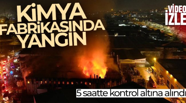 Bursa&#039;da kimya fabrikasında yangın!