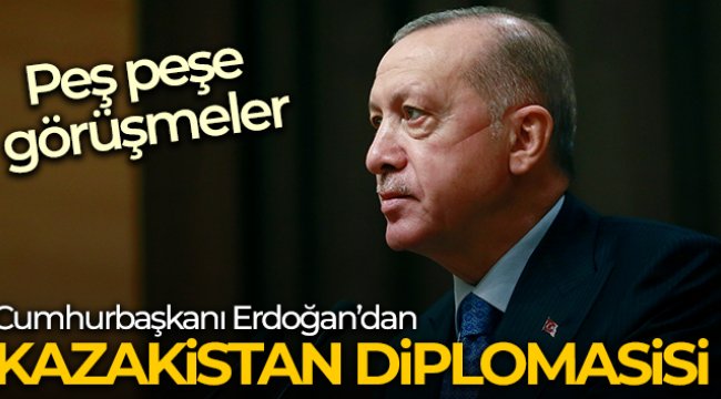 Cumhurbaşkanı Erdoğan’dan Türk devletleri liderleriyle Kazakistan diplomasisi