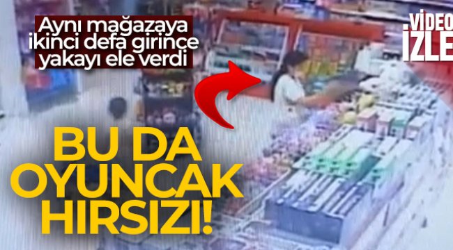İstanbul&#039;da oyuncak hırsızı kadın kamerada