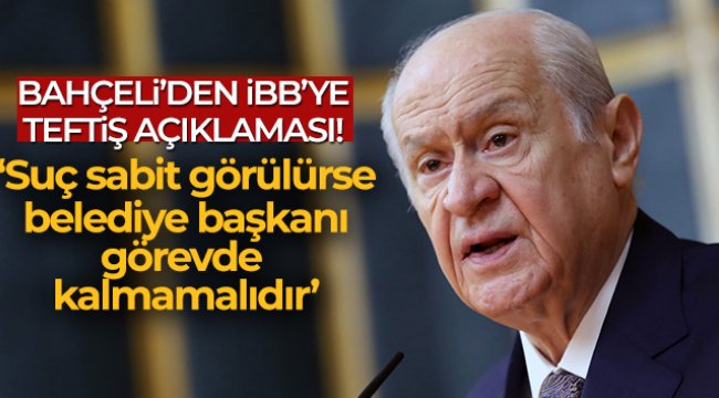 MHP Genel Başkanı Bahçeli'den önemli açıklamalar!