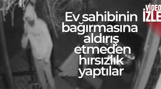 Sultanbeyli’de evin deposunda hırsızlık yapan şahıslar kamerada