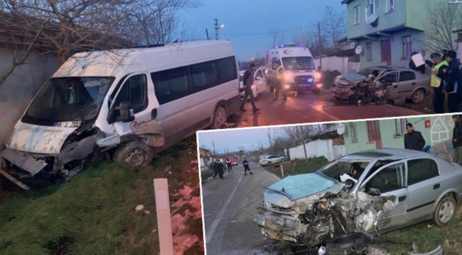 Tekirdağ’da feci kaza: 15 yaralı
