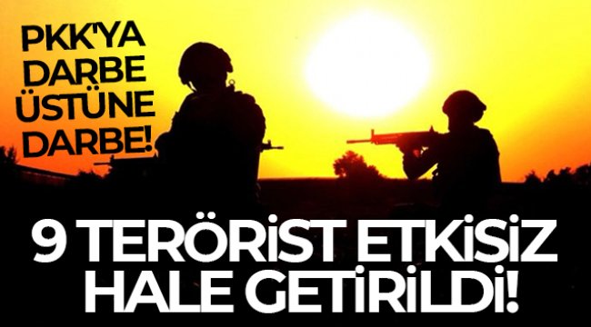 Barış Pınarı bölgesine saldırı girişiminde bulunan 9 terörist etkisiz hale getirildi