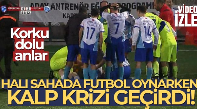 Halı sahada futbol oynarken kalp krizi geçirdi