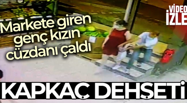 İstanbul’da genç kıza kapkaç kamerada