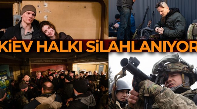 Kiev halkı silahlanıyor