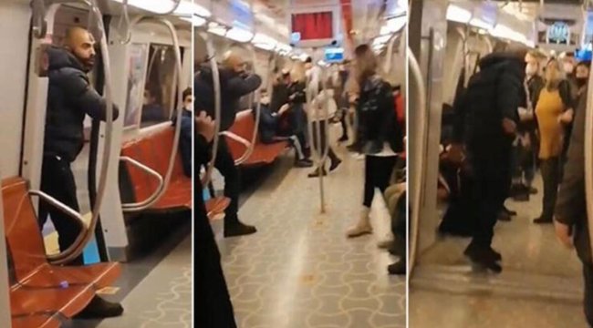 Metrodaki bıçaklı saldırgandan &#039;pes&#039; dedirten savunma