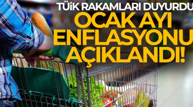 Ocak ayı TÜFE oranı yüzde 11,10 olarak açıklandı
