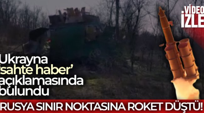 Rusya’da sınır kontrol noktasına roket düştü