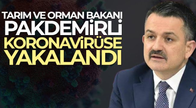 Tarım ve Orman Bakanı Bekir Pakdemirli, koronavirüse yakalandı