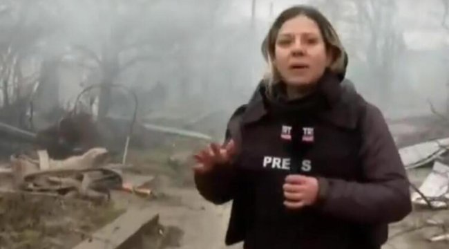 Ukrayna'dan son durumu canlı yayında aktardı: Burası daha yeni vuruldu