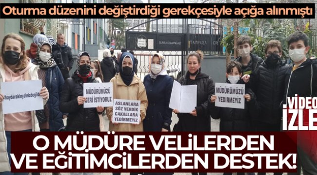 Açığa alınan o müdüre veliler ve eğitimcilerden destek