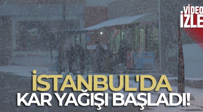 İstanbullular güne kar yağışı ile uyandı
