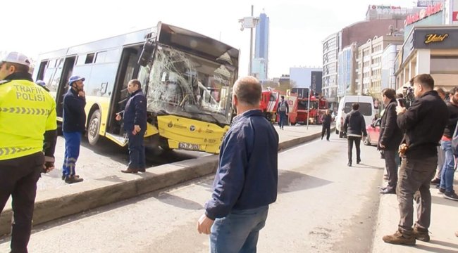 2 İETT otobüsü dün yürekleri ağza getirdi